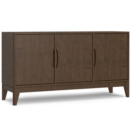 Harper - 3 Door Sideboard Buffet / Storage Cabinet - Walnut Brown