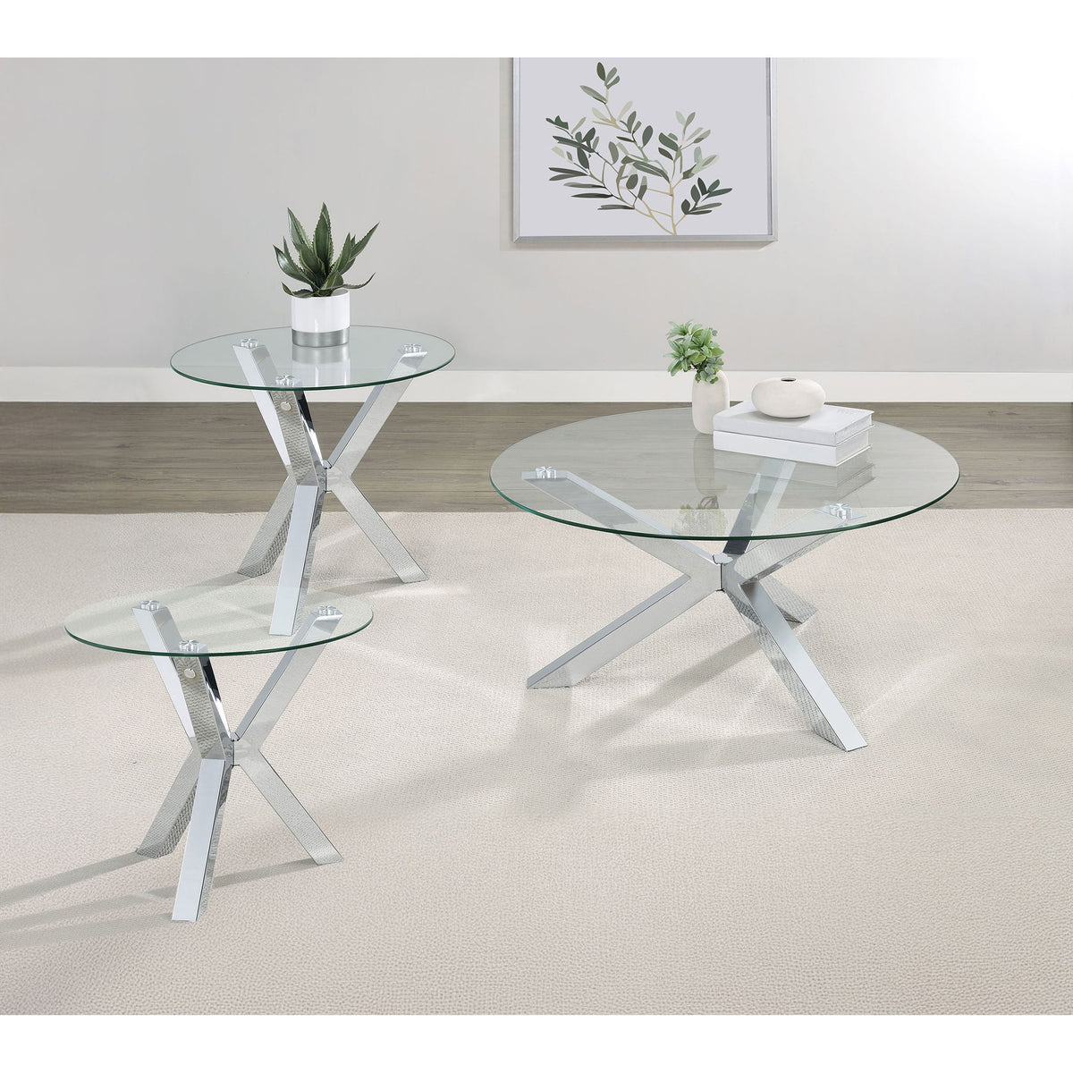Alexa - Round Coffee And End Table Set