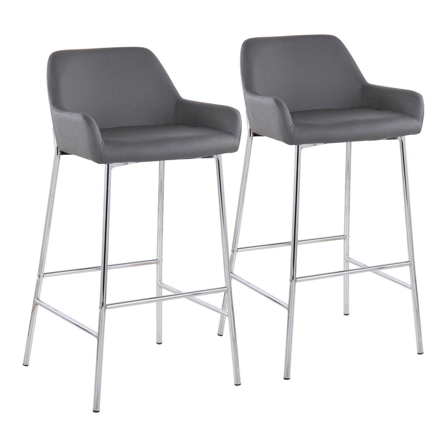 Daniella - Contemporary Fixed Height Barstool (Set of 2)