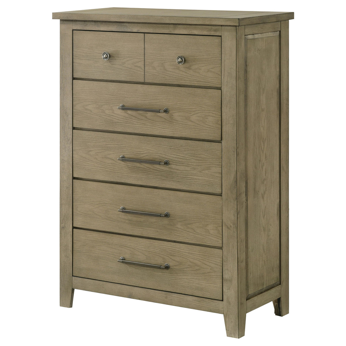 Pelton - 5 Drawer Chest - Oak