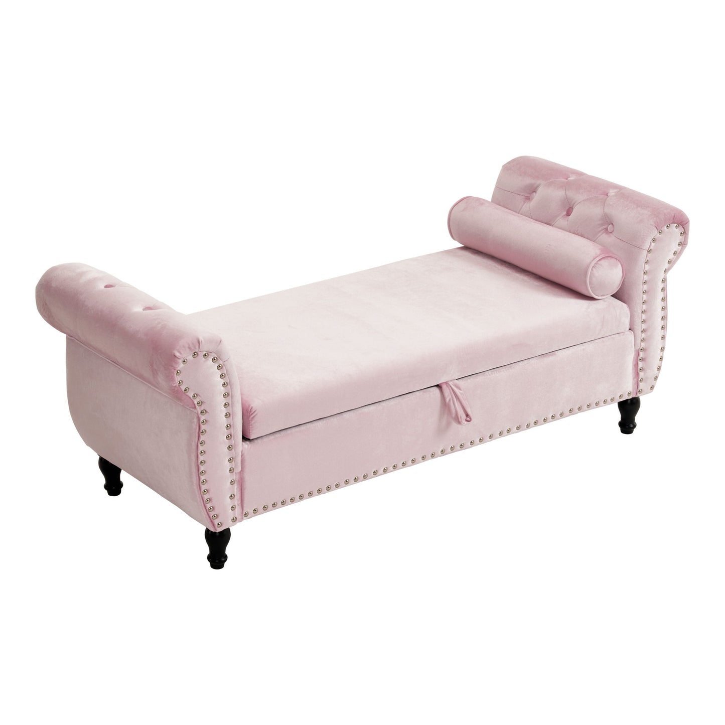 Luxurious Multifunctional Storage Ottoman Bench With Pillow