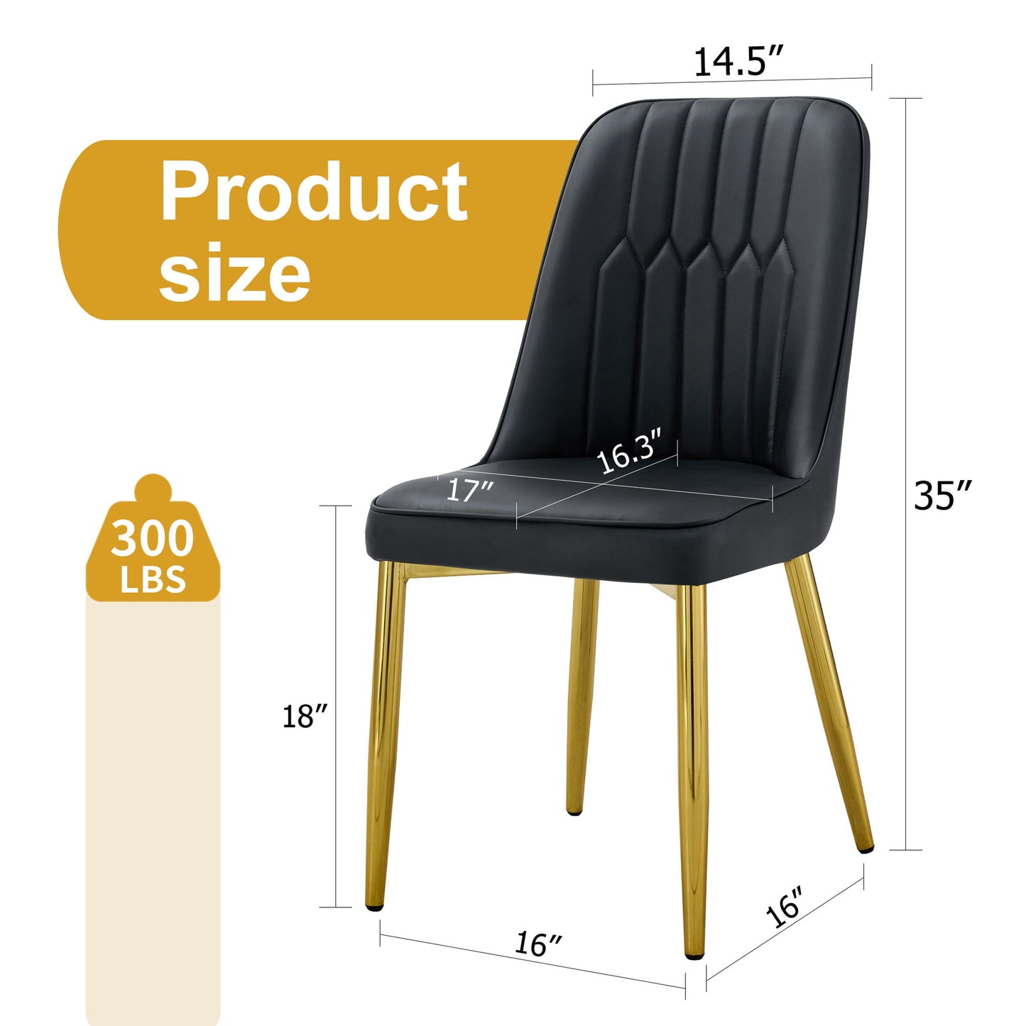 Modern Dining Chairs With Metal Legs And Simple Line Design On Backrest