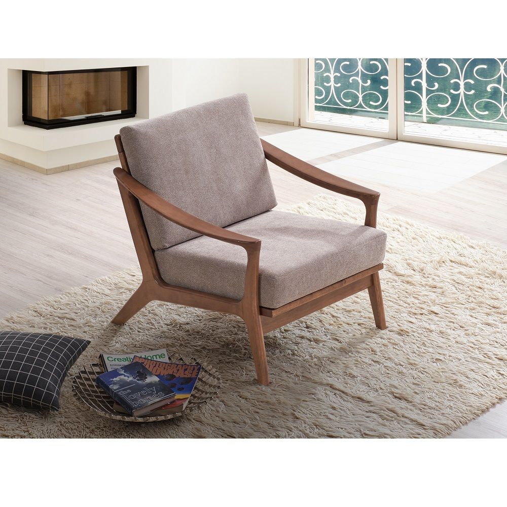 Lide - Accent Chair - Light Brown & Brown