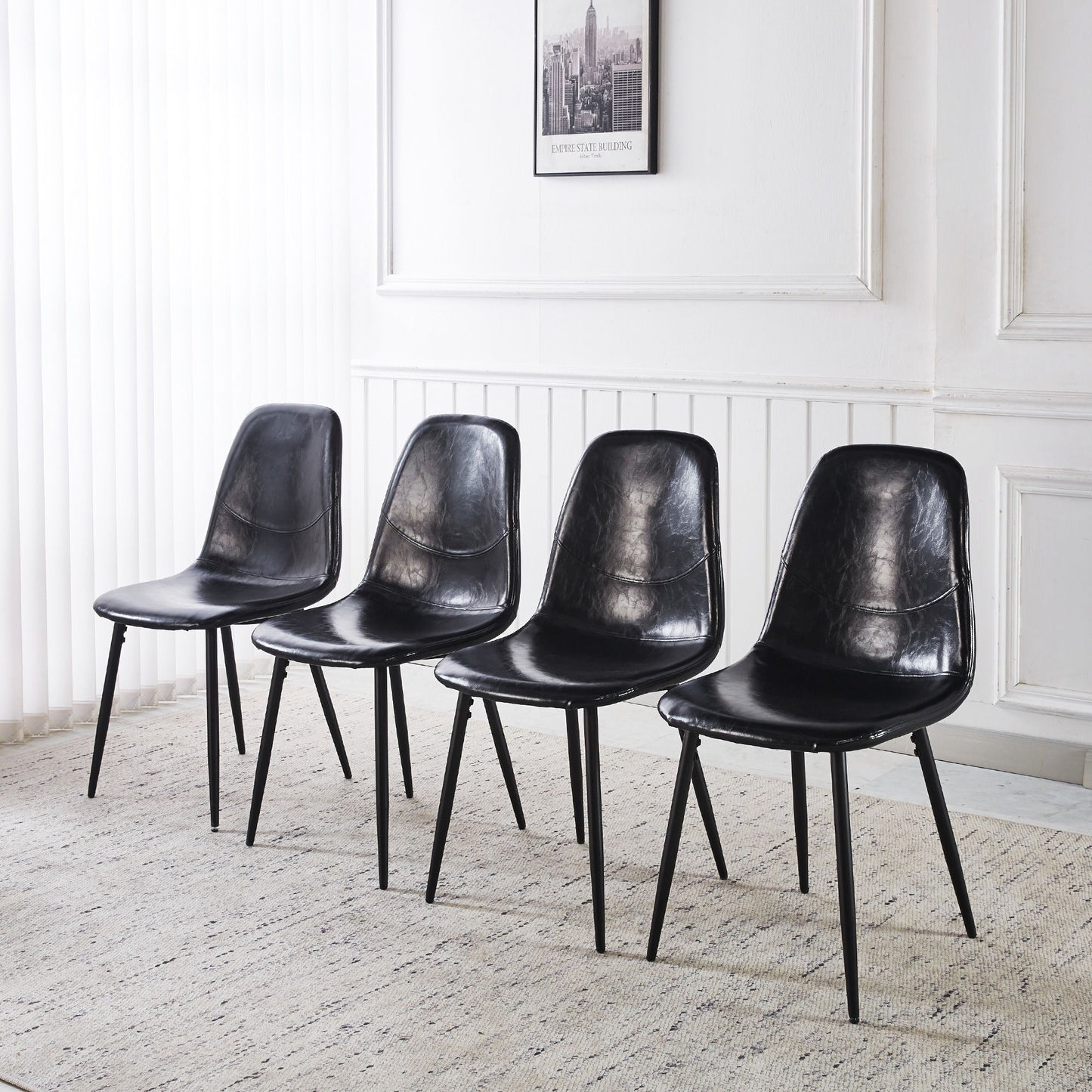 Dining Chairs (Set of 4) - Black