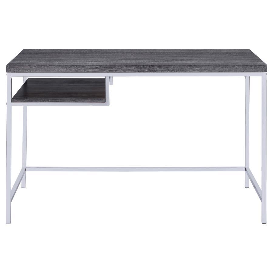 Kravitz - 1-Shelf Writing Desk - Weathered Gray