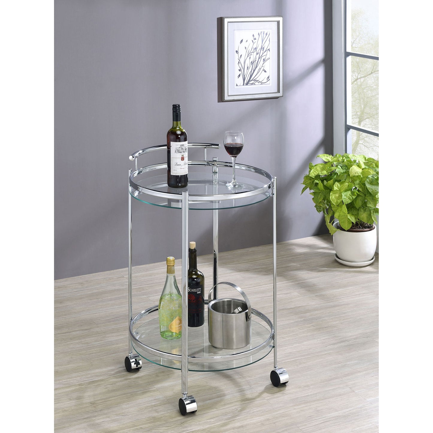 Osborne - Bar Cart - Chrome