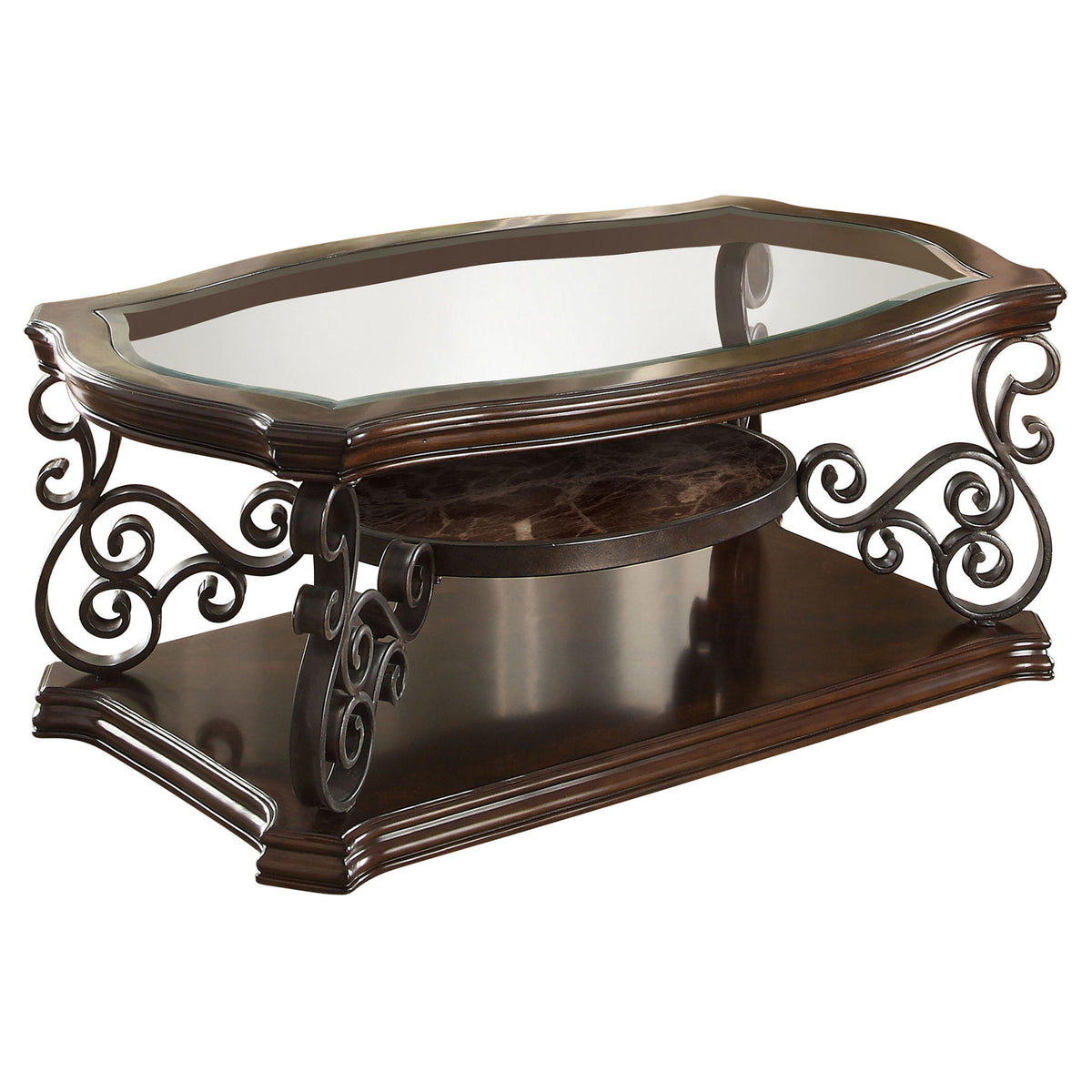 Arrize - Coffee And End Table Set With Scroll Legs