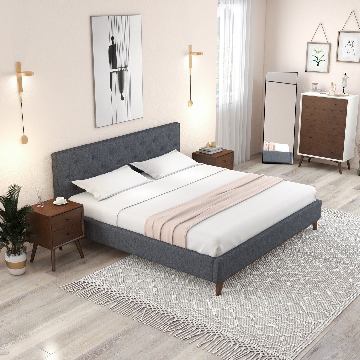 Graceville - Elegant Design Platform Bed