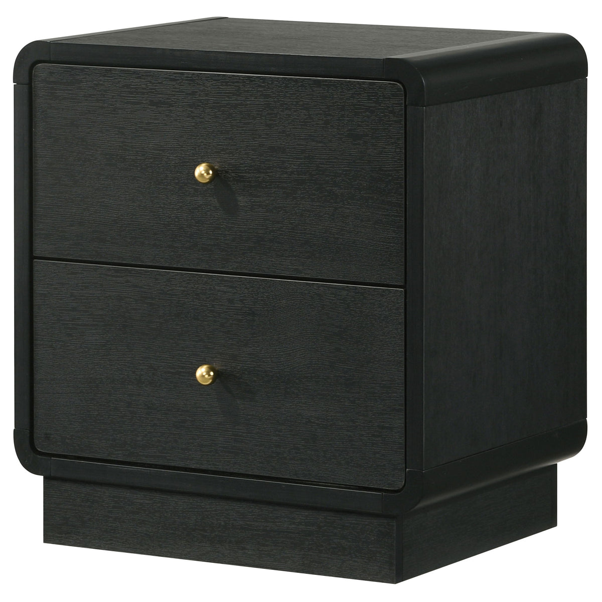 Burton - 2 Drawer Nightstand - Black