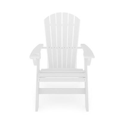 Adirondack Chair Sturdy HDPE Poly Lumber For Poolside, Patio, And Garden Relaxation