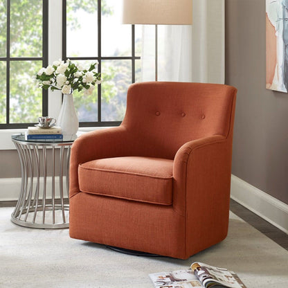 Adele - Swivel Chair With Button Tufted Back