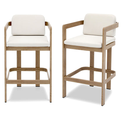 Bar Stool For Gardens And Patio (Set of 2) - Wood