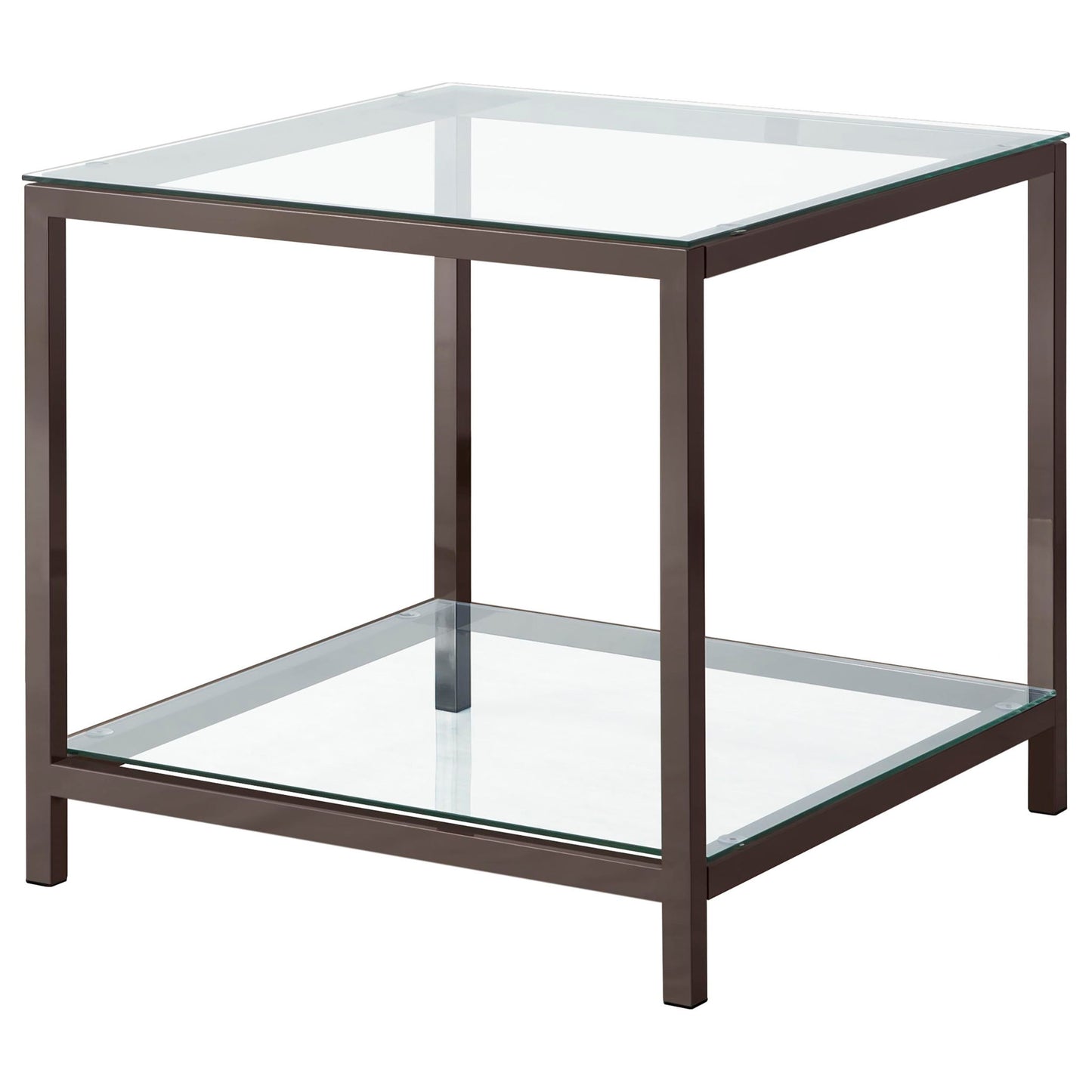 Natasha - 2 Piece Coffee Table Set - Nickel