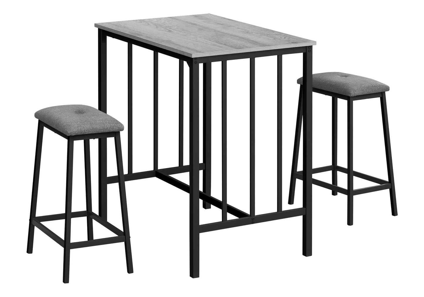 3 Pieces Dining Set, Counter Height, Rectangular, Small, Contemporary & Modern