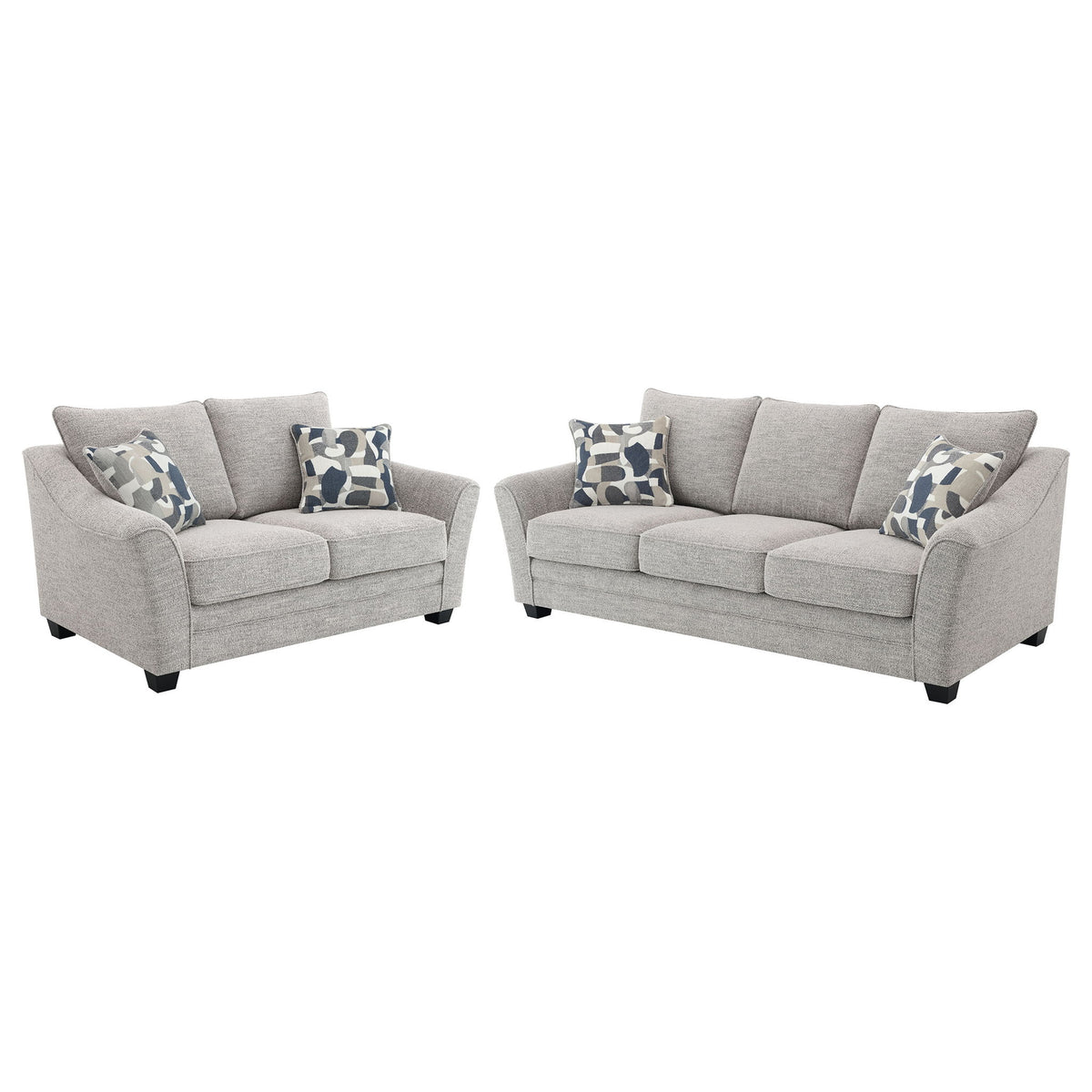 Lido - 2 Piece Sofa Set - Light Gray