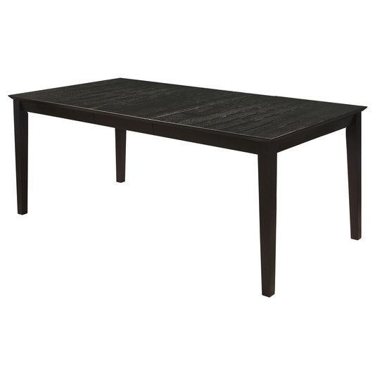 Alexander - Rectangular Extension Leaf Dining Table - Black