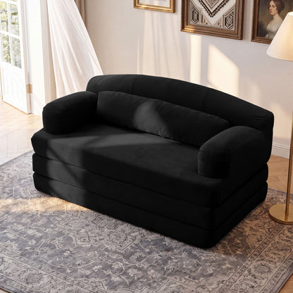 2 Seater Sofa Bed, Compact Foldable Floor Couch