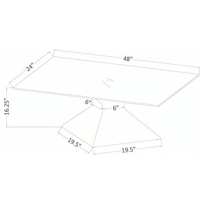 Exeter - Table With Glass Top