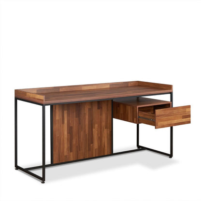 Sara - Desk - Walnut & Sandy Black