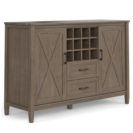 Ela - Sideboard With Wine Storage - Smoky Brown