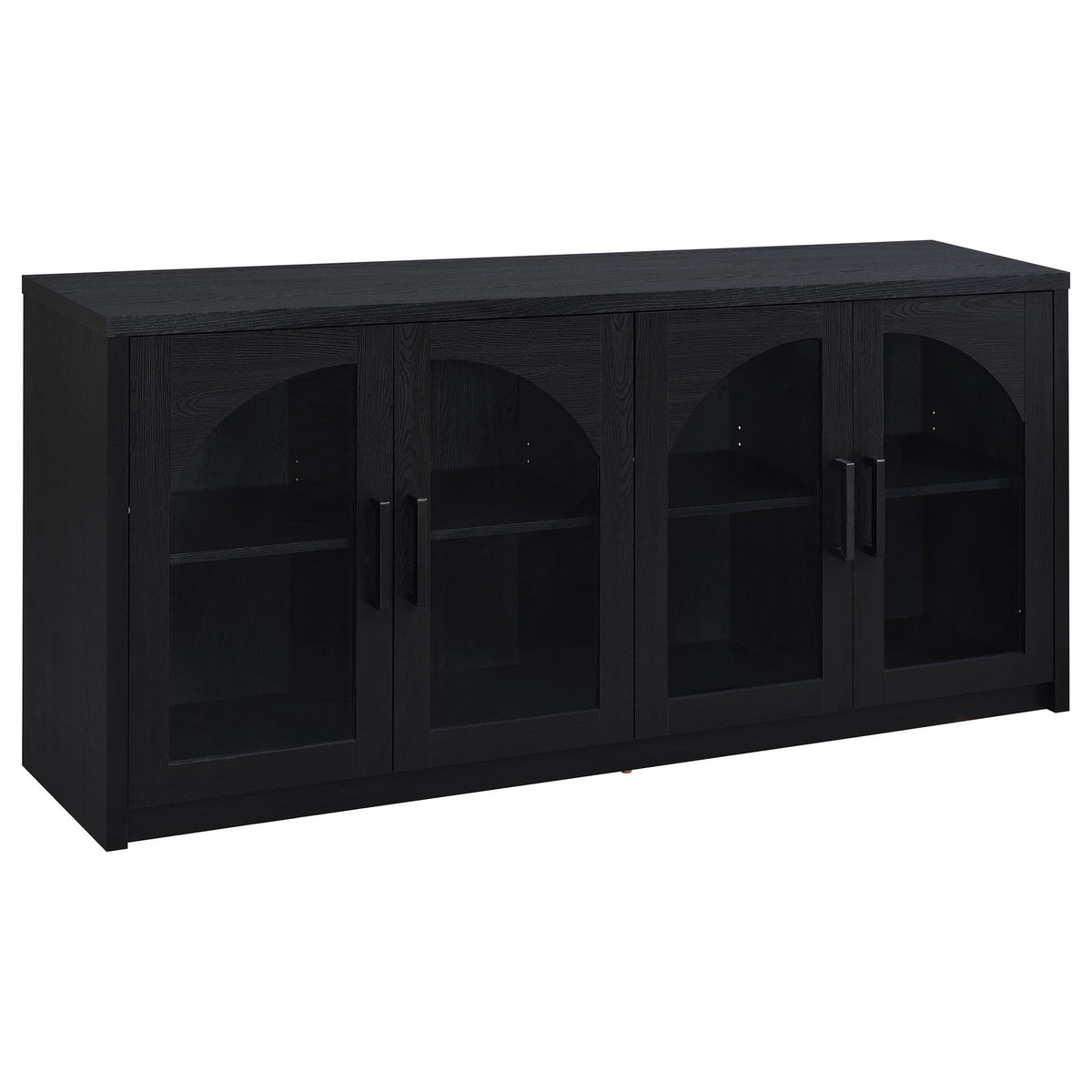 Shayne - 4 Door Sideboard With Arched Doors - Black