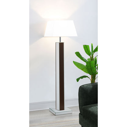 Echolls - Lamp With Scalloped Accents And Mirror Detail