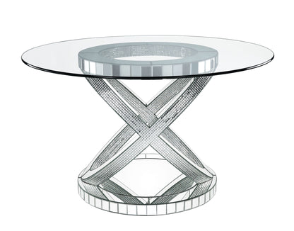 Ornat - 31" Dining Table - Faux Square Diamonds