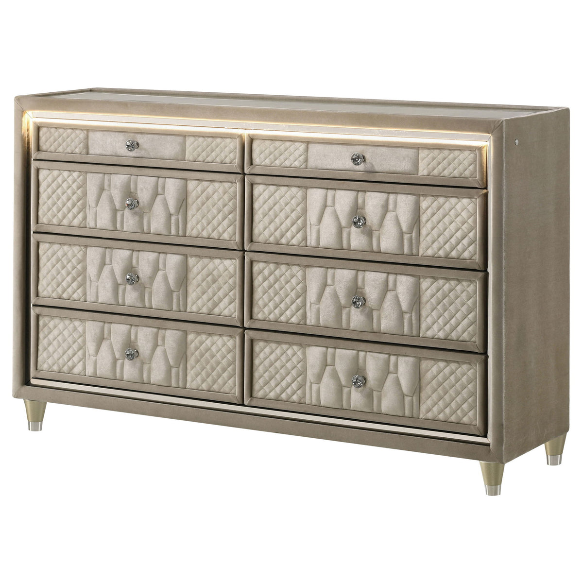 Mika - 8 Drawer LED Dresser