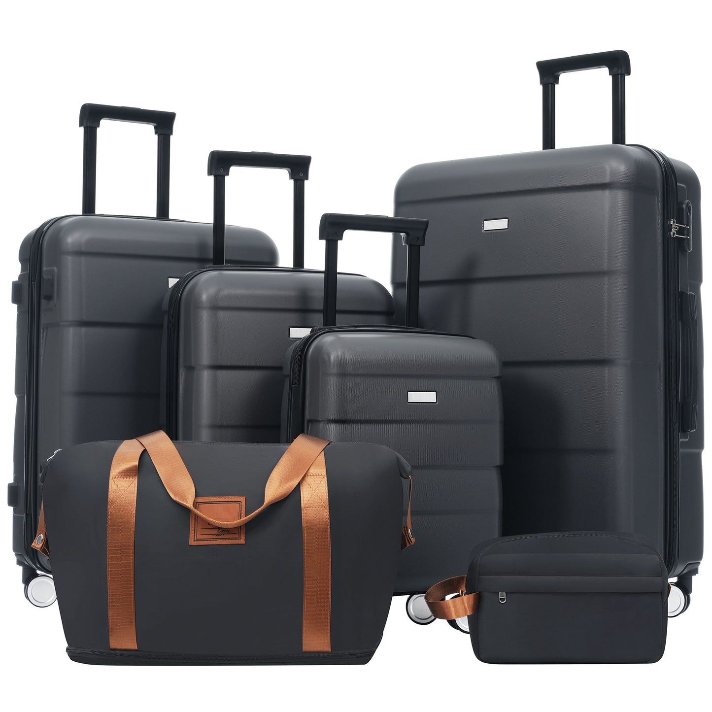 Hardshell Luggage Set 6 Piece With Duffel & Toiletry Bag