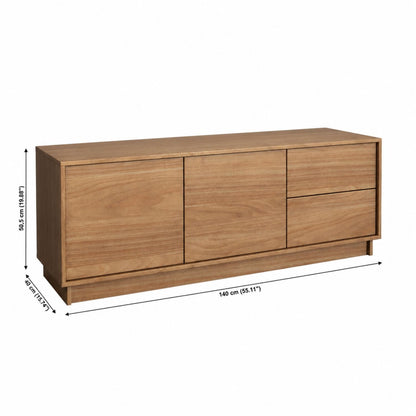 TV Stand For TVs Up To 60" With 2 Doors And 2 Drawers