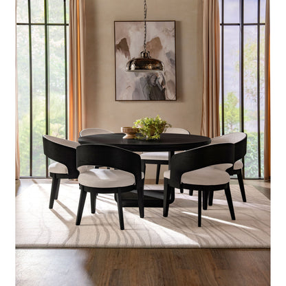 Bangor - Round Dining Table Set With Arm Chairs