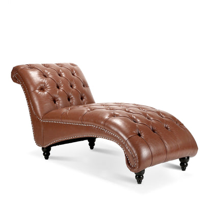 Tufted Armless Chaise Lounge