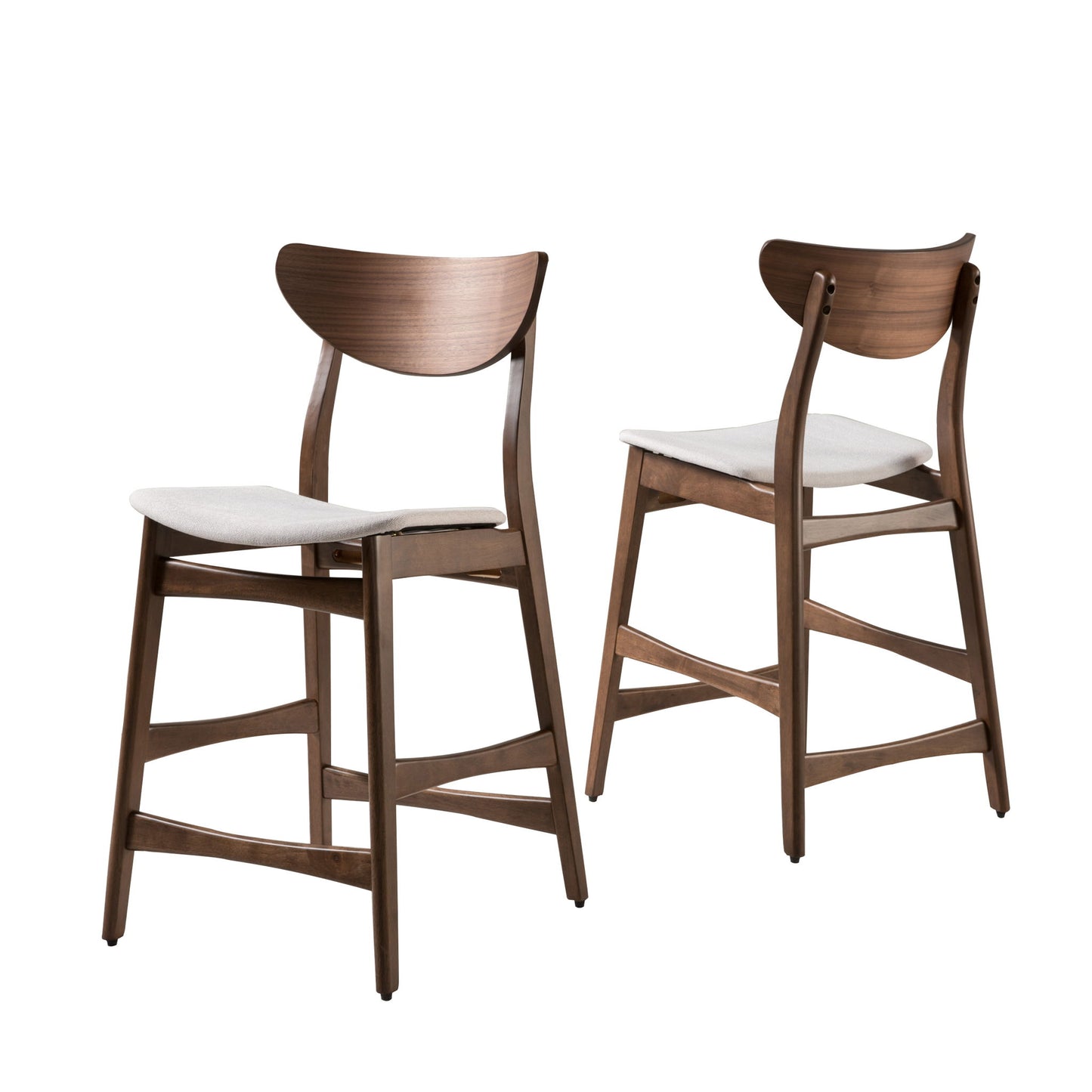 Elegant Counter Height Chair With Cushioned Seat