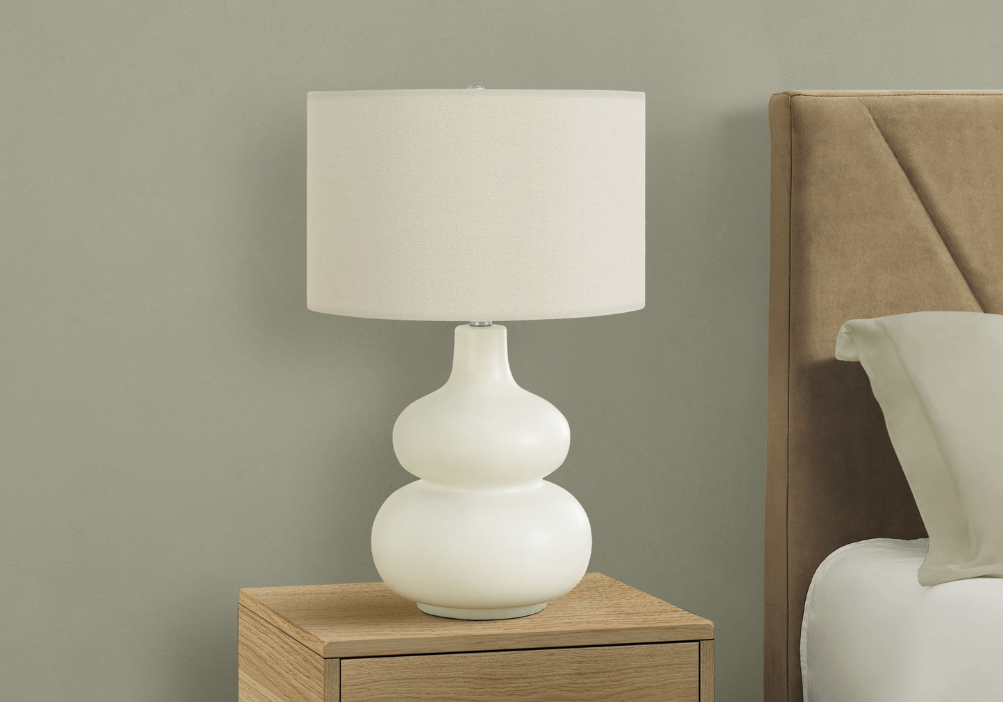 Lighting, Table Lamp, Contemporary - Cream