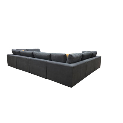 Custom Configuration Modular Sectional & Toss Pillows