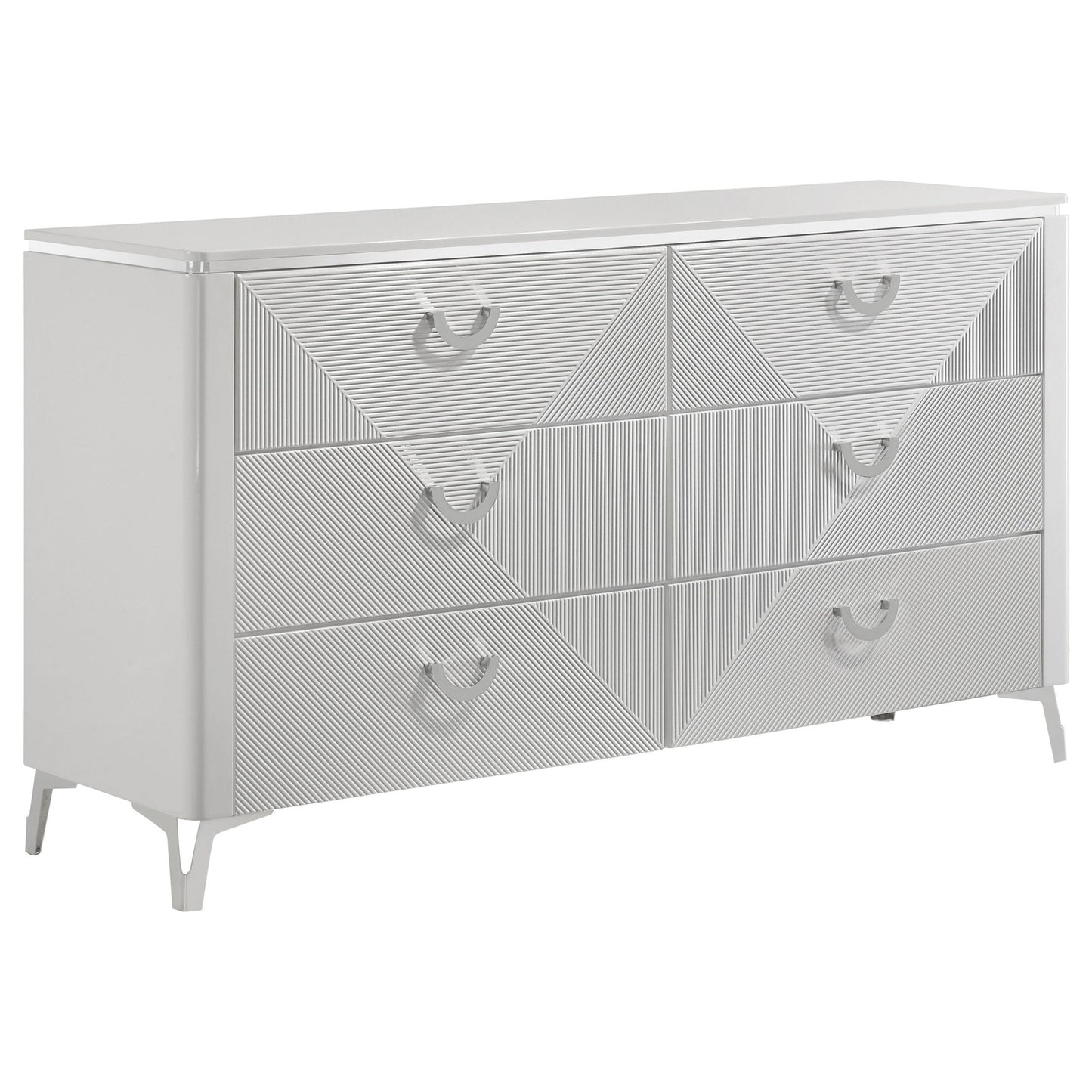 Buckley - 6 Drawer Dresser - Gloss White