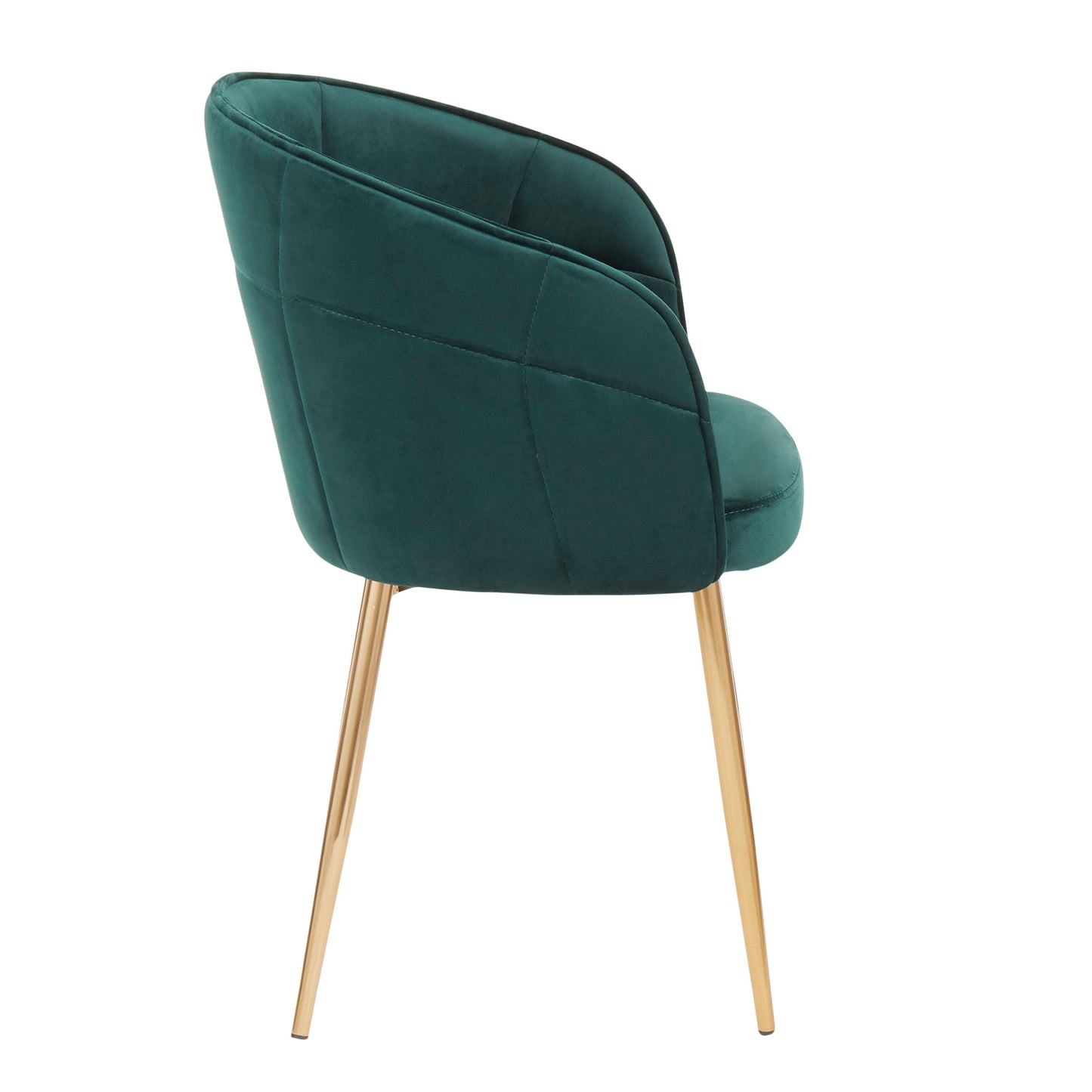 Lindsey - Contemporary Chair - Gold / Green