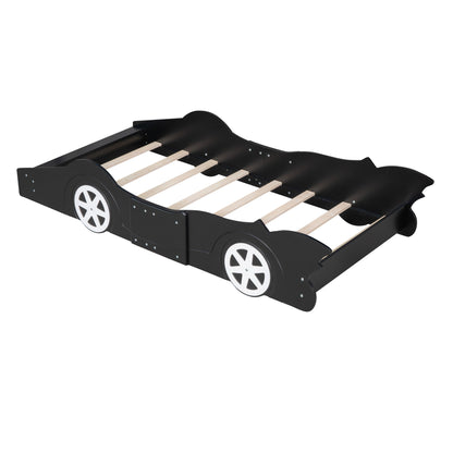Race Car Shaped Platform Bed & Wheels