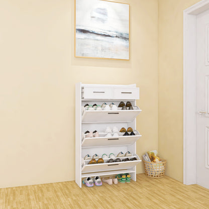 3 Doors Shoe Cabinet With 2 Drawers