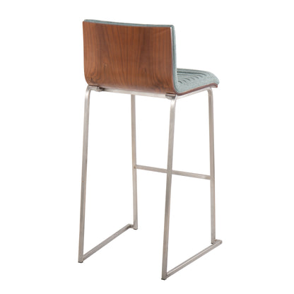 Mason Mara - Contemporary Fixed Height Barstool (Set of 2)