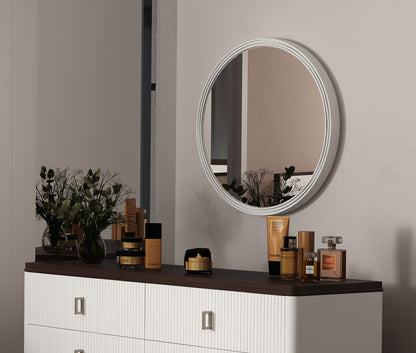 Carena - Round Mirror - Gray