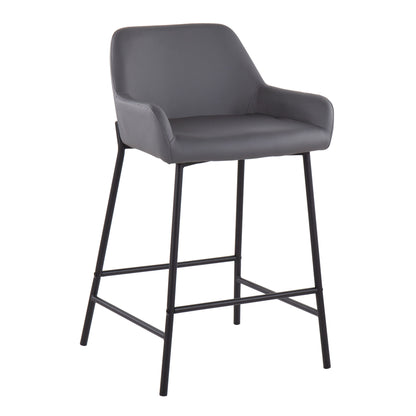 Daniella - Contemporary Fixed Height Counter Stool (Set of 2)