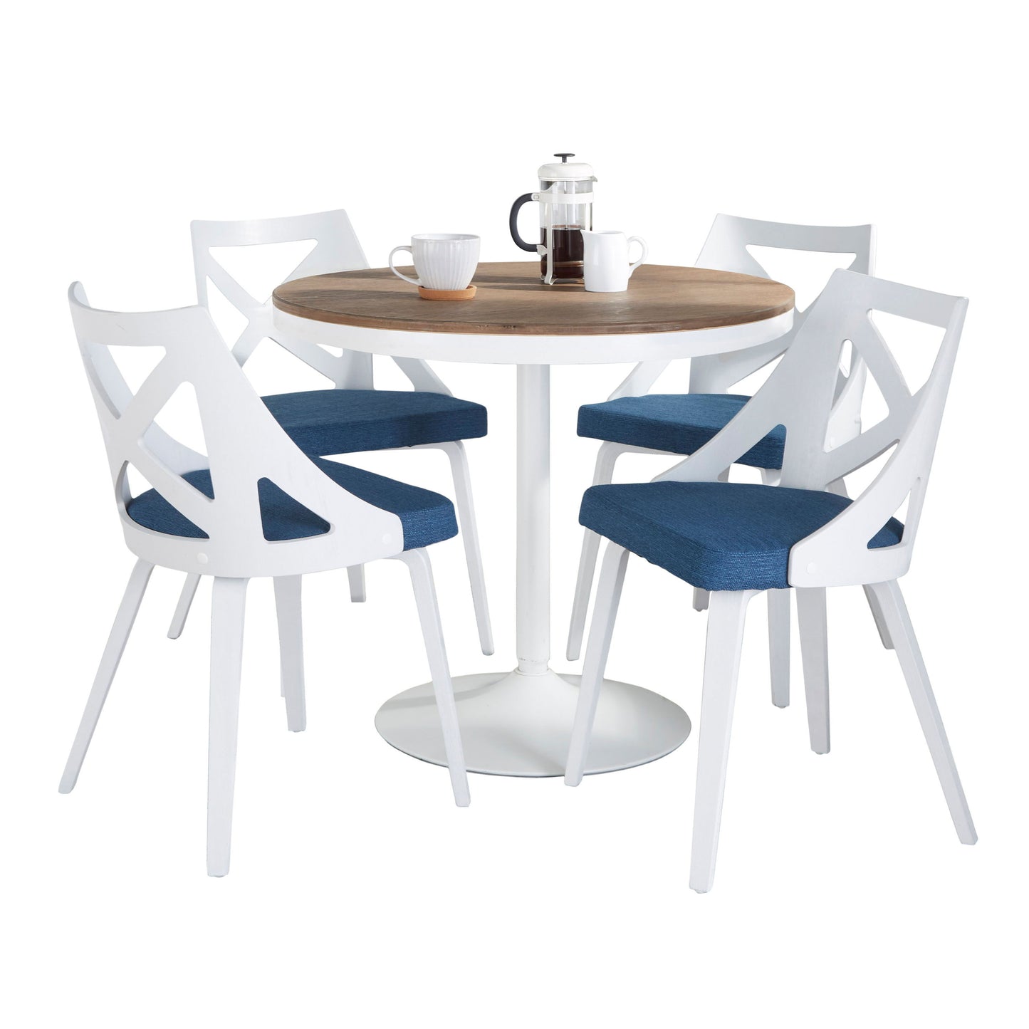 Dakota Charlotte - 5 Piece Contemporary Design Dining Set