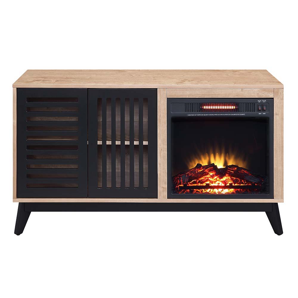 Gamaliel - Fireplace - Oak & Espresso Finish - 26"