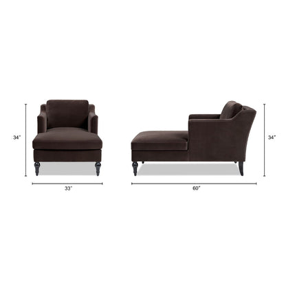 Josephine - Upholstered Chaise Lounge