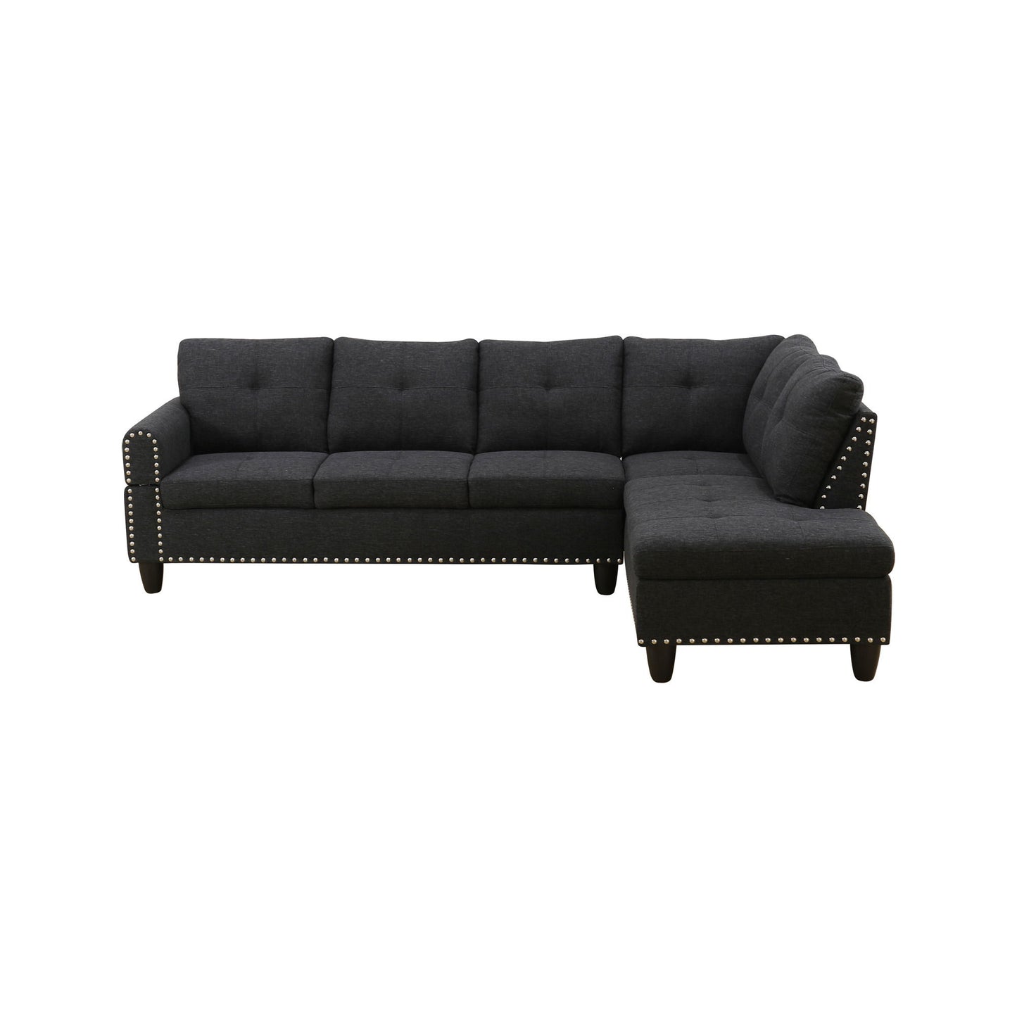 L - Shaped Sectional Sofa With Movable Left Chaise