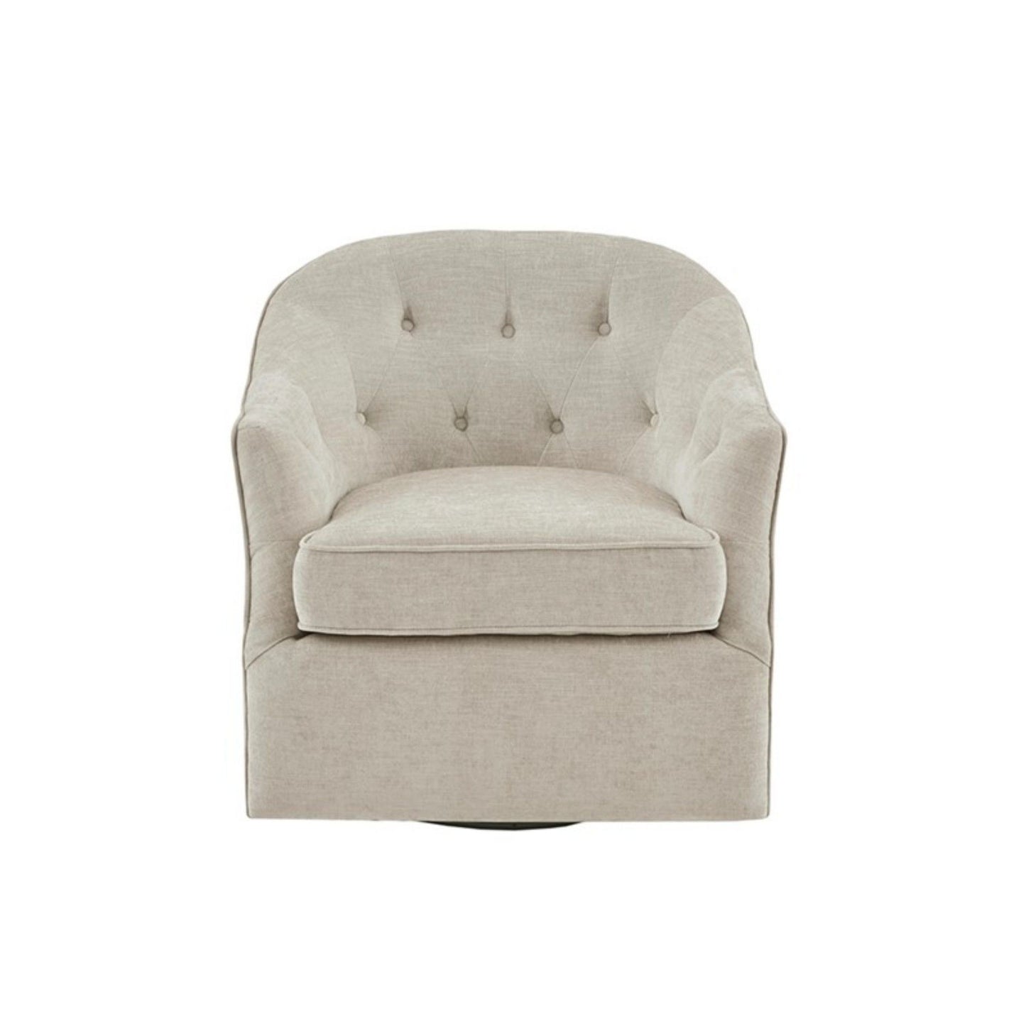 Calvin - Swivel Chair With 360 Degree Rotation - Beige