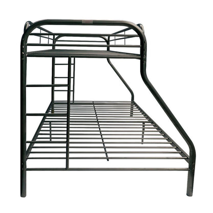 Bring home this Tritan bunk bed to let your kids enjoy personal space without compromising on style. Superior quality metal for durability, built-in side ladders for easy access, and full length guard rails for safety.