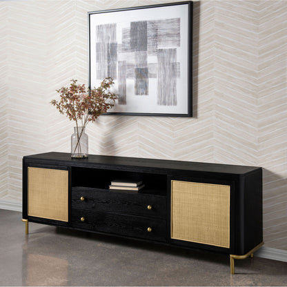 Benson - 2 Door TV Stand With Dual Drawers
