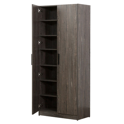 Mia - Farmhouse Shoe Cabinet With 6 Shelves